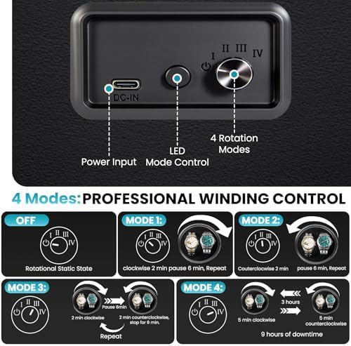 4 Watch Winder and 6 Storage with Jewelry Drawer - Image 4