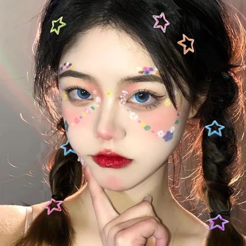 VIBILIA Star Hair Clips Y2K Metal Hair Accessories-15 PCS 1.18"，Glitter - Image 3