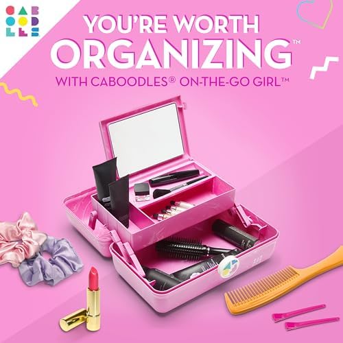 Caboodles On-the-go girl cosmetic organizer, Bubblegum Marble - Image 2
