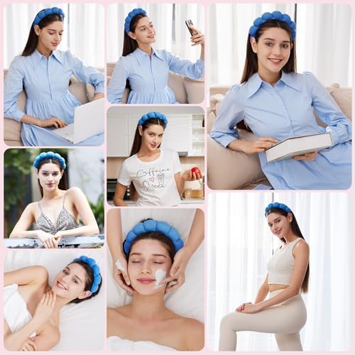 Ztomine Headbands for Women - Spa Headband and Wristband Set - Headband for Washing Face,Facial Mask,Makeup and Skin Care,Gifts for Women and Teen Girl Gifts Trendy Stuff - Image 4