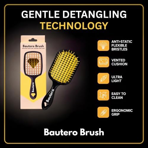 Bautero Detangling Brush for Curly Hair – Detangler Brush for Thick 4C Hair - Image 4
