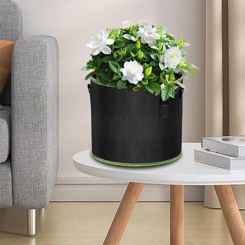 MEKOLIFE 12-Pack 5 Gallon Grow Bags, Thick Aeration Planters with Handles - Image 7