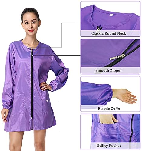 Polyester Professional Salon Smock Hair Stylist Jacket - Image 3