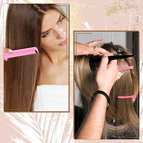 Patelai 27 Pcs Hair Braiding Tools Hair Parting Ring,Pink, Black - Image 5