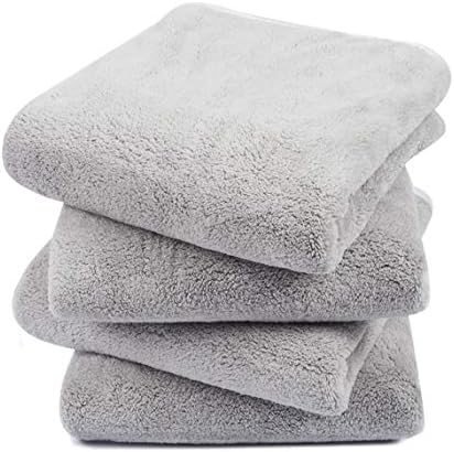 KinHwa Bathroom Hand Towels, Microfiber Face Towels, 16x30 Inch, 4 Pack by KinHwa