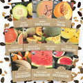 Organic Melon Seeds Variety Pack - 10 Individual Packs - 2026 Season - Sugar Baby, Charentais, Hearts of Gold and More! for Indoor & Outdoor Planting (Non-GMO, Certified Organic) by SweetYards