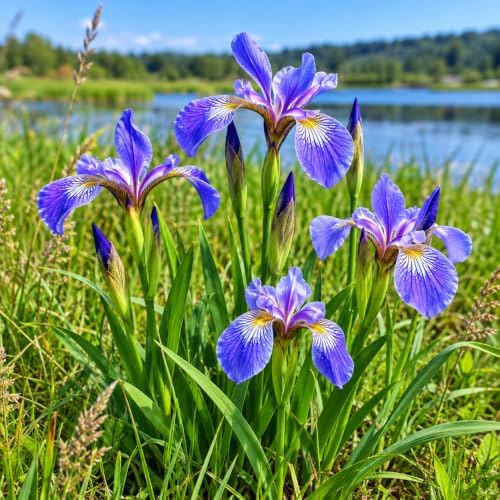 2 Blue Flag Iris Flower Live Plants - 3.5" Pots - Image 7