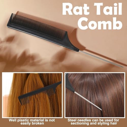 Brown Hair Accessories for Girls - 360 Pieces Cotton Toddler Hair Ties Brown Ponytail Holders, Hair Clips and Hair Tail Tools, Neutral Colors - Image 6
