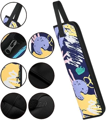 Beautyflier Universal Curling Iron Travel Case, Canvas Heat-Resistant Curling & Flat Iron Holder Travel Case, Hot Curling Iron Holder for Hair Tools Travel Bag or Daily Use (Color Graffiti) - Image 7