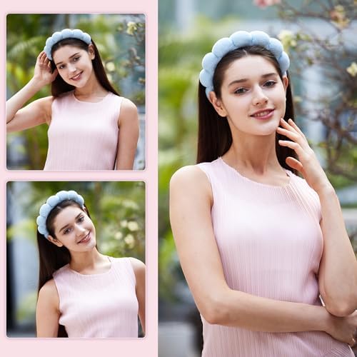 Ztomine Headbands for Women - Spa Headband and Wristband Set - Headband for Washing Face,Facial Mask,Makeup and Skin Care,Gifts for Women and Teen Girl Gifts Trendy Stuff - Image 5