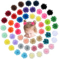 52PCS Chiffon Flower Hair Clips Baby Girls Fully Lined Non Slip Hairpins Hair Accessories for Kids Women Newborns Infants Toddlers Gifts by Unknown