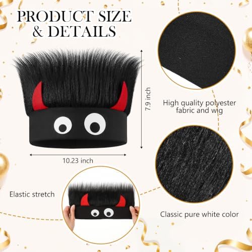 Crazy Wig Hairy Headband Hat - Image 2