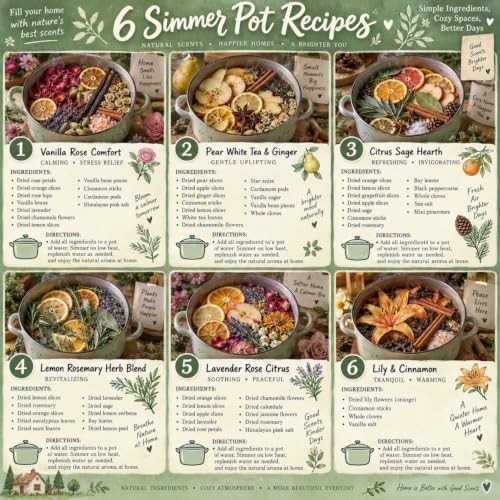 1 Pcs Herbal Floral Simmer Pot Stovetop Potpourri 30G Vanilla Rose - Image 5