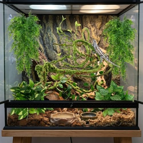 Reptile Plants for Terrarium, Bearded Dragon Tank Accessories - Image 6