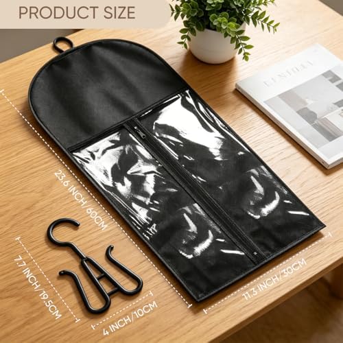 6PCS Wig Storage Hair Extensions Holder 3PCS Black & 3PCS Purple Color - Image 2