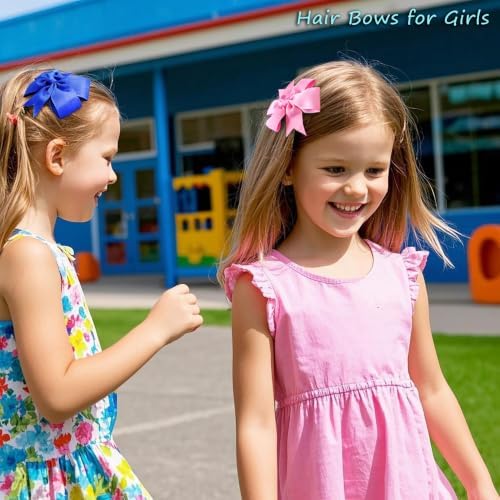 60Piece Grosgrain Ribbon Pinwheel Hair Bows Boutique Bow Alligator Clips For Girls Toddlers Teens Gifts In Pairs - Image 5