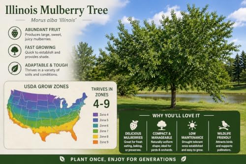 Mulberry Illinois Everbearing Plant (4 Pack) - Image 4