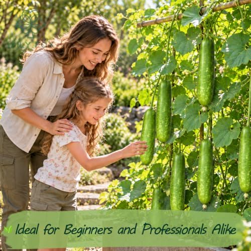 Bottle Gourd Seeds for Planting, Lagenaria siceraria, Heirloom Non-GMO Calabash Birdhouse Gourd Seeds, High Germination Climbing Vegetable Vine for Trellis Gardens Crafts and Containers, 20 Count - Image 2