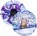 Silky Design Bonnet with Elastic Soft Band Adjustable Women and Men Bonnets for Sleeping Comfortable Satin Fabric (White Gear5) by CrownLimitedSupply