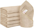 Orighty 6-Pack Brown Hand Towels, 16x28 inch Microfiber Gym Towels by AllRightinOrighty