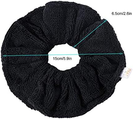 Ivyu Microfiber Hair Drying Scrunchies Towel Fiber Large Big Scrunchie for Curl Hair for Shower Wet Anti Frizz Hair Products Absorbent Fast Terry Cloth Sleep Scrunchy - Image 2