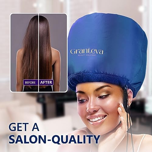 Hair Dryer Bonnet with Integrated Headband - Reduces Heat Around Ears & Neck, Blow Dryer Attachment for Faster Drying, Hair Drying Cap/Hood - Set of 2 - Image 5