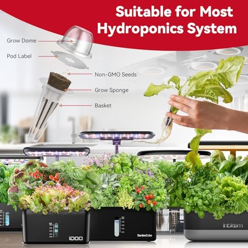 inbloom Fruit Seed Pod Kit for AeroGarden, Ahopegarden Hydroponics Growing System, 7-Pods (350 Seeds+, Include Red Cherry Tomato, Golden Cherry Tomato, White Strawberry, and Red Strawberry) - Image 3