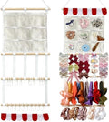 Headband Holder Bows Organizer for Girls | High Capacity Wall Mounted Hair Accessories Organizer Holder for Hair Bows & Clips | Girls Room Wall Decor (Red) by Unknown