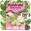 SVI 750 Early White Vienna Kohlrabi Heirloom Seeds Brassica oleracea by SVI