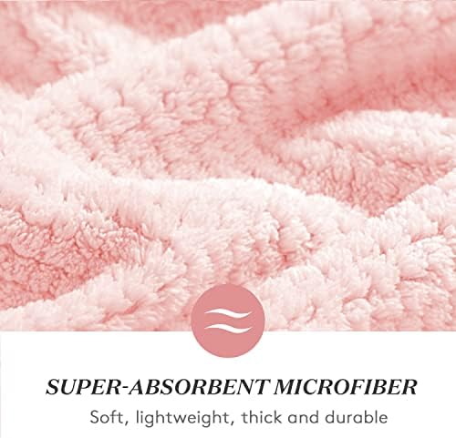 YFONG Large Microfiber Hair Towel Wrap for Women, 26" X 40" Super Absorbent - Image 3