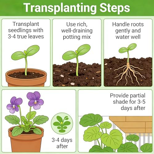 CarpetC 200+ Violet Seeds for Planting, Perennial Wildflower Viola sororia, Non-GMO Ground Cover Attracts Butterflies for Shade Gardens and Lawns, Home Garden - Image 7