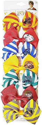 Harry Potter Hair Bows - Hair Accessories Gift Set - 7 Pcs 4 Inch Bundle - Hair Bows for Girls - Different character on each clip - Alligator Clip - Ages 3 + by LUVHERKIDS