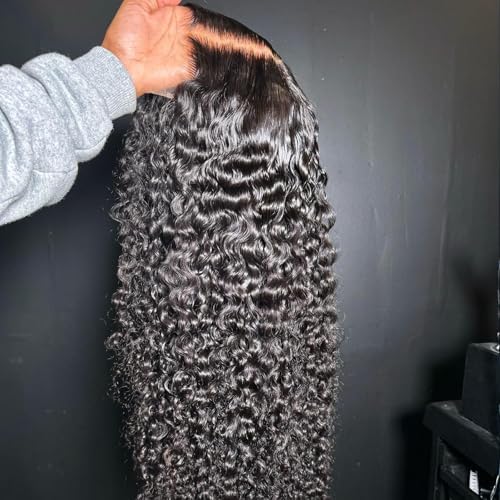 BEEOS Curly 5x5 Skinlike Real HD Lace Closure Wig, Pre-Plucked Bleached Knots 180% Density 0.10mm Ultra-thin Invisible HD Lace Human Hair Wigs 26 Inch - Image 4