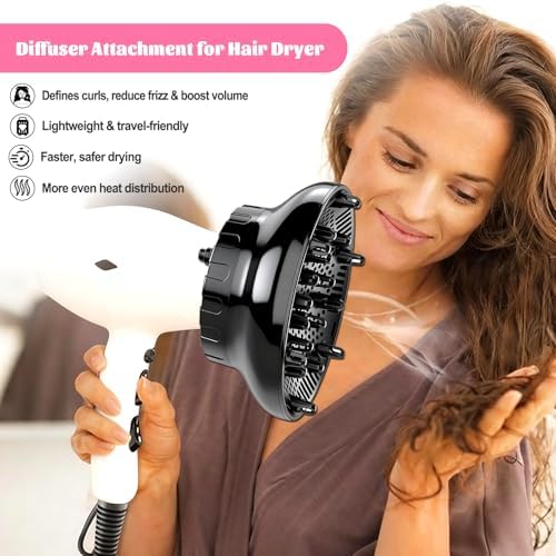 Universal Hair Diffuser Attachment for 1.4"-3.1" Blow Dryer Nozzles - Image 4