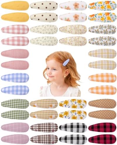 doboi Toddler Hair Clips for Girls Baby Barrettes-40PCS Gingham Floral by doboi