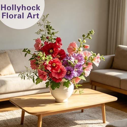 Hollyhock Seeds 1000 pcs Cottage Garden Seeds, Biennial Flowers - Image 4
