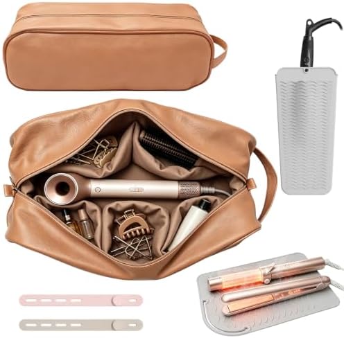 Hair Tools Travel Bag 5-Piece Set, Brown by Unknown