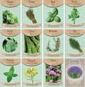 Herb Seed Pack Collection - 12 Varieties Including Basil, Parsley, Rosemary, Dill, Chives, Garlic Chives, Oregano, Mustard, Thyme, Cilantro, Sage & Lavender - Great for Gardening & Cooking by FreedomFarms