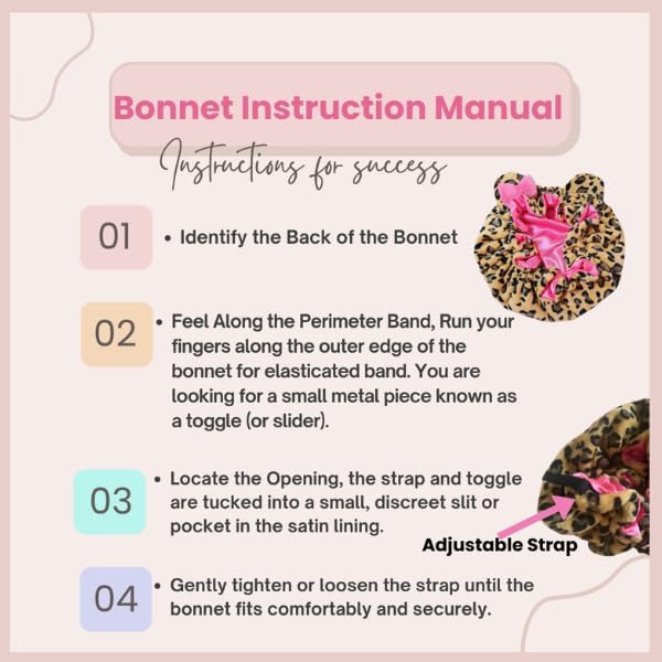 Luxury Lavender Plush Satin Lined Bonnet for Women, Sleep Hair Bonnet for Curly Natural Hair, Braids & Locs, Adjustable Night Cap for Frizz Control - Image 7