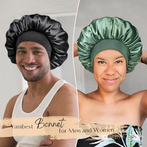 YANIBEST Hair Bonnet for Sleeping Women, Smooth Comfortable for Hair Care - Image 3