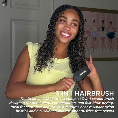 Denman Power Paddle Hair Brush for Quick and Convenient Detangling, Blow Drying and Styling - Combination of D3 Styling Pens & Paddle Brush - For Men and Women P038 - Image 5