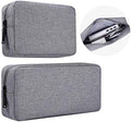 Portable Electronics Accessories Storage Bag, 2PCS Big + Small Carrying Case Travel Cable Organizer Cosmetic Bag Pouch Compatible Hard Drive, Power Bank, Mouse, Laptop Charger, Cellphone, Gray by imComor