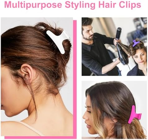 Ondder Butterfly Hair Claw Clips for Styling & Sectioning - Pro Hair Clamp Clips for Makeup, Cutting & Coloring - Hair Accessories for Women & Girls - Image 6