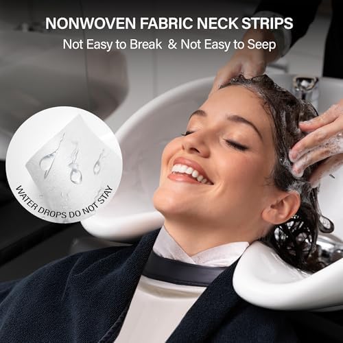 Neck Strips Professional Non-Woven Fabric Tape - 100 Count Electrostatic Adsorption Disposable Haircut Paper Neck Band for Barbers and Hairstylists Salon Accessories - Image 6