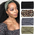 Kachanaa 4 Pack Wide Headbands for Women Elastic Boho Bandeau Headbands African Sport Yoga Workout Turban Head Bands Hair Accessories(Exquisite) by Kachanaa