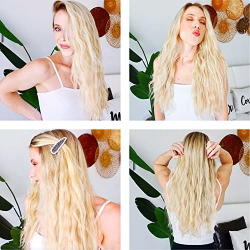 TOP4EVER 3 Barrel Curling Iron, 1 inch Crimper Hair Tool,Crimping Waver for Women Beach Waves with Two Temperature Settings, Pink (Pack of 2) - Image 6