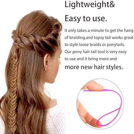 Pony Hair Tail Tools, Hair Loop Styling Tool French Braiding Hair Tool - Image 6