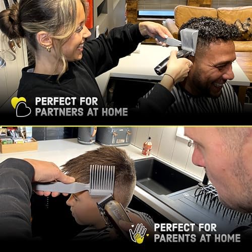 Blend Frend Original Hair Clipper Comb Left Handed – Grade 1 (3mm) | Perfect Blending Comb for Home Users & Novice Barbers | Fits All Clipper Brands | UK-Made - Image 2