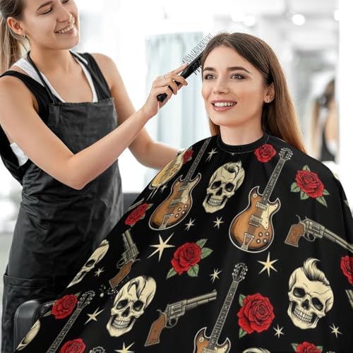 Women Barber Hairdressing Cape Adjustable Salon Cape Apron for Makeup Artist Beautician - Image 5