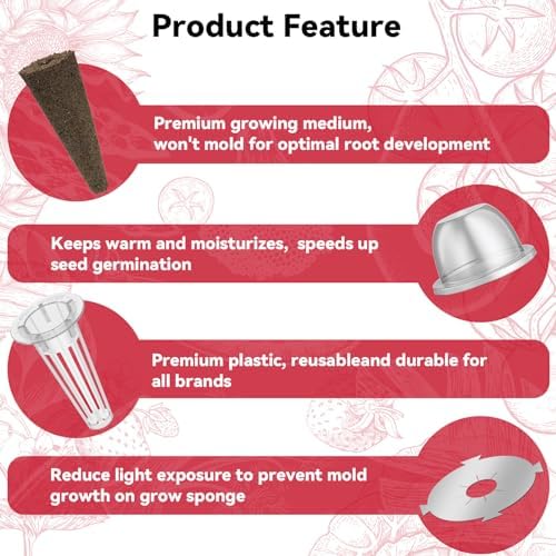inbloom Fruit Seed Pod Kit for AeroGarden, Ahopegarden Hydroponics Growing System, 7-Pods (350 Seeds+, Include Red Cherry Tomato, Golden Cherry Tomato, White Strawberry, and Red Strawberry) - Image 6